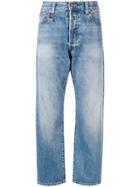R13 Cropped Slim Fit Jeans - Blue