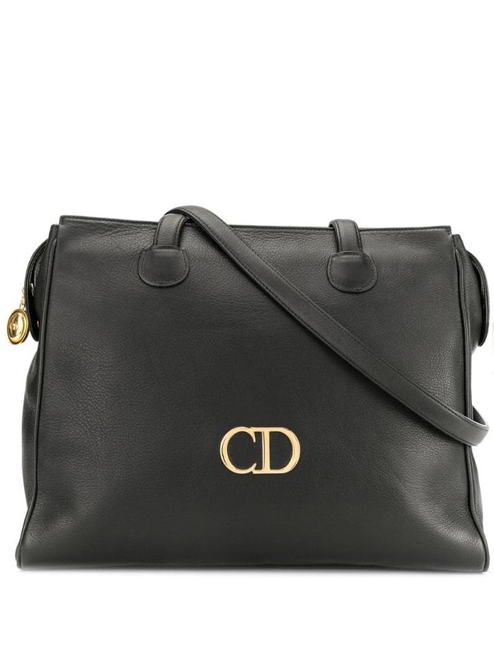 Christian Dior Pre-owned Cd Logo Shoulder Bag - Black