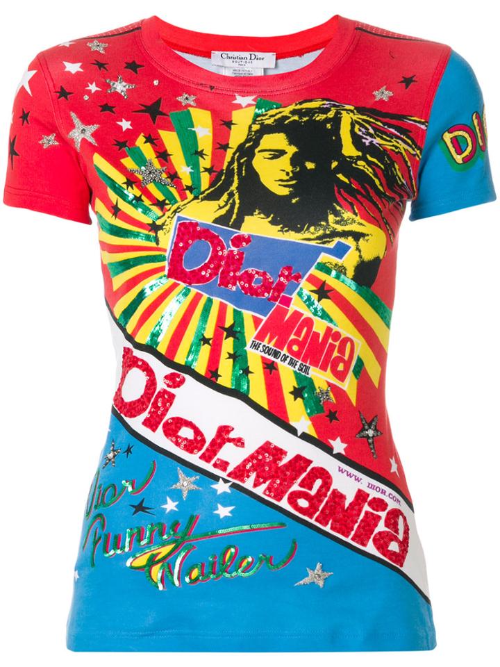 Christian Dior Vintage Rasta Mania T-shirt - Red