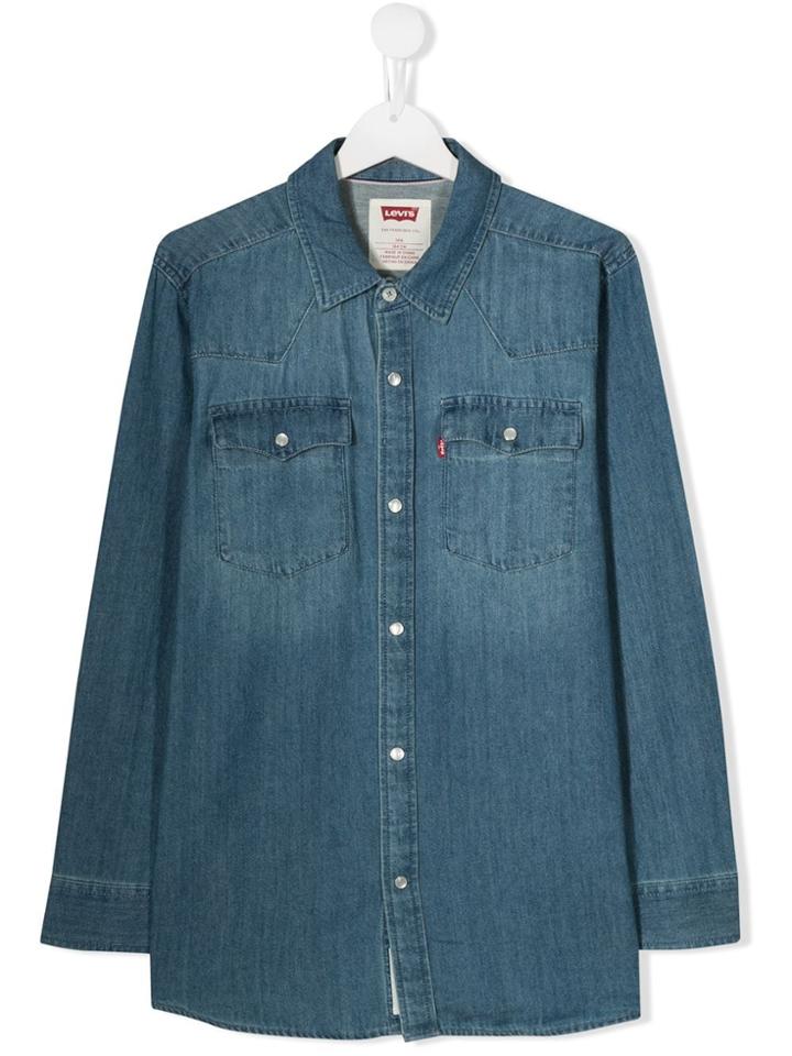 Levi's Kids Button Denim Shirt - Blue