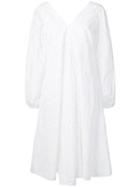 Ganni Broderie Anglaise Dress - White