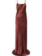 Ann Demeulemeester Low-back Evening Dress - Red