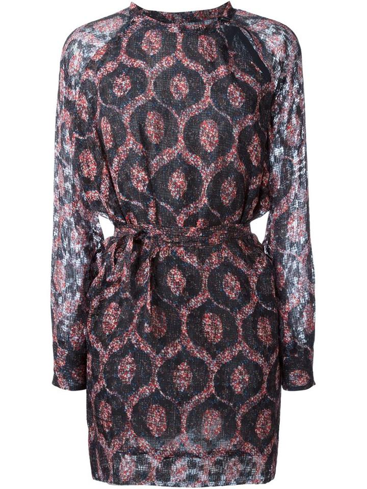 Isabel Marant Sheer Pattern Print Dress