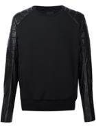 Juun.j Arms Contrast Sweatshirt - Black