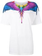 Marcelo Burlon County Of Milan - Multicoloured Wing Print T-shirt - Women - Cotton - S, Women's, White, Cotton
