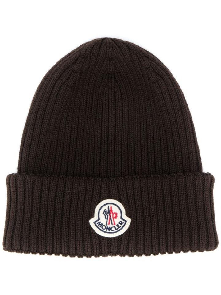 Moncler Berretto Beanie - Brown