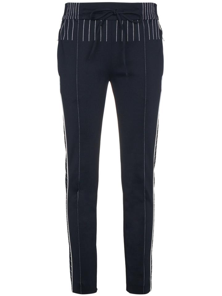 Valentino Track Pants With Contrasting Stitch - Blue