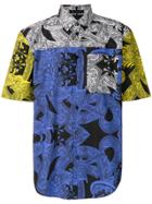 Versace Printed Colour Block Shirt - Multicolour