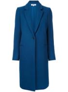 Enföld Single Breasted Coat, Women's, Size: 38, Blue, Nylon/cupro/wool
