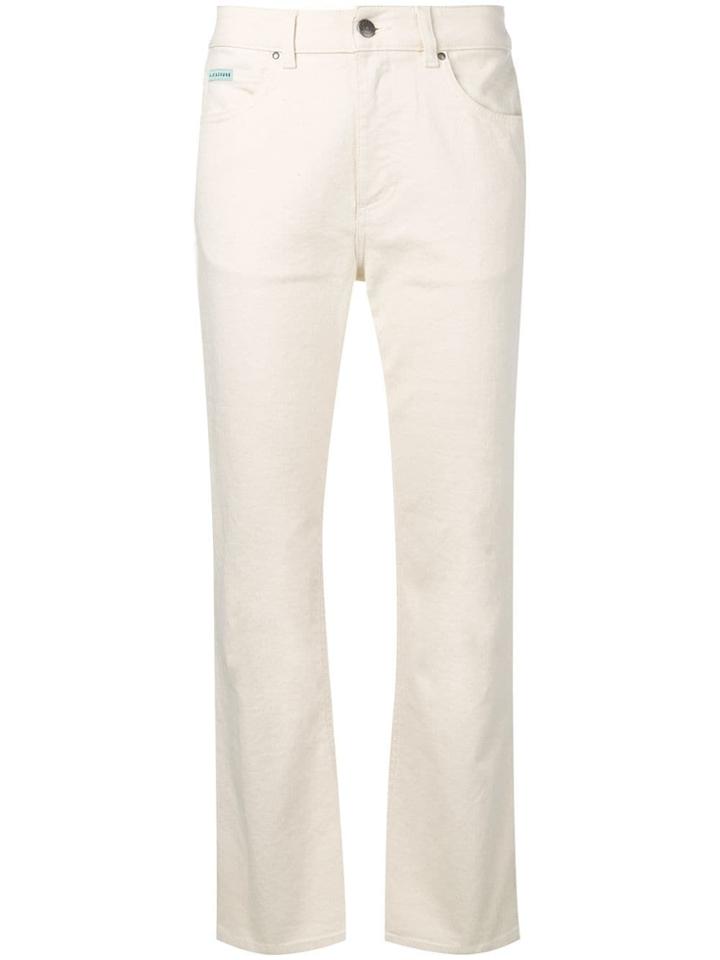 Alexa Chung Cropped Flared Jeans - Neutrals