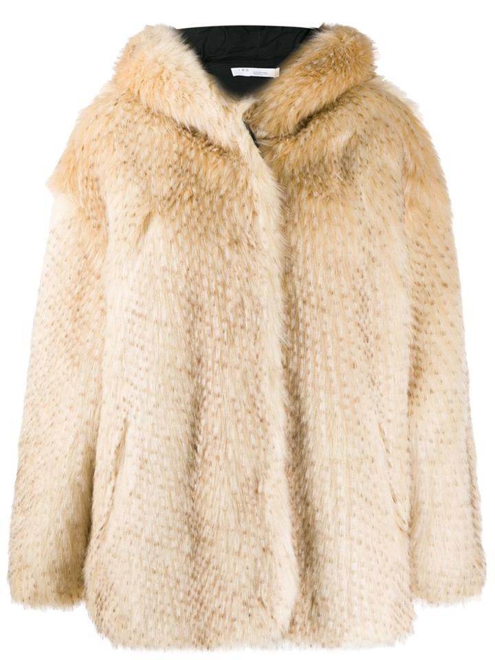 Iro Faux Fur Coat - Neutrals