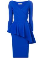 Le Petite Robe Di Chiara Boni Peplum Waist Dress - Blue