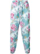 Etro - Tropical Print Trousers - Men - Linen/flax - 50, Blue, Linen/flax