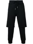 Diesel - Layered Track Pants - Men - Cotton - M, Black, Cotton