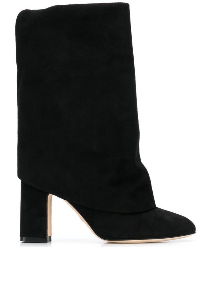 Stuart Weitzman Foldover Boots - Black