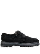 Brimarts Double Buckle Monk Shoes - Blue
