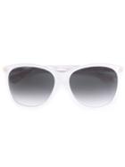 Gucci Eyewear Oversize Gradient Square Sunglasses, Women's, Size: 58, White, Acetate