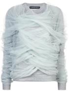 Y / Project Tulle Wrapped Sweatshirt - Grey