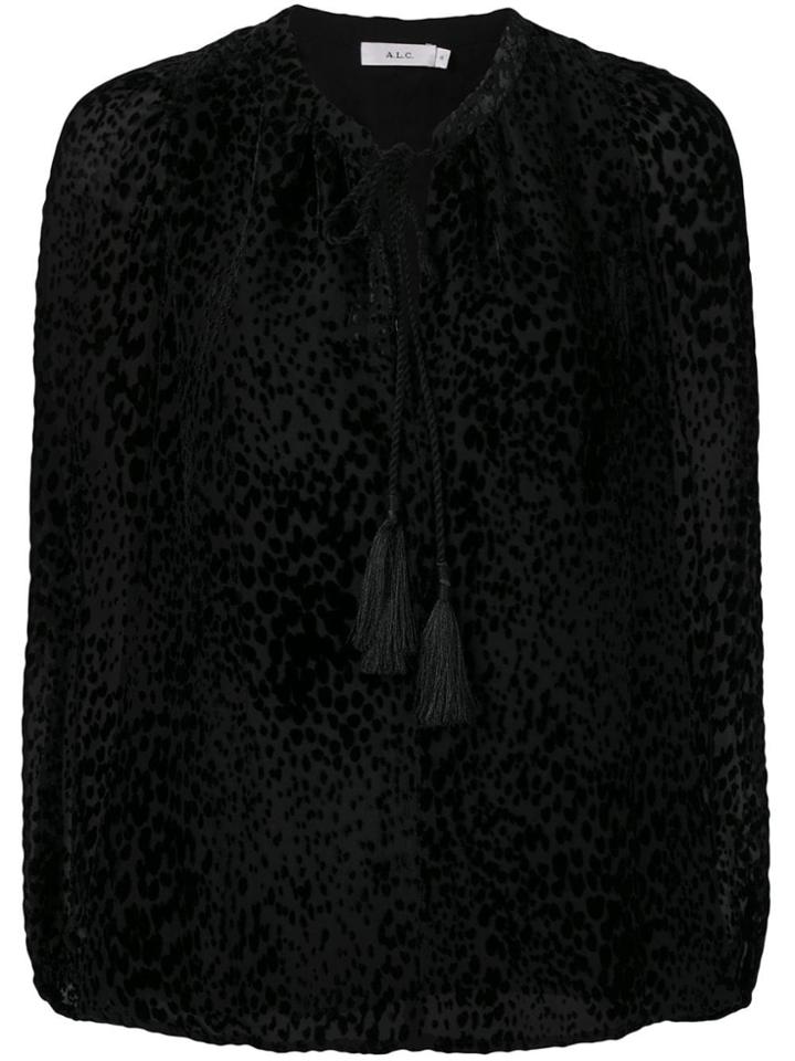 A.l.c. Tie Neck Blouse - Black