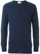 Soulland 'ricketts' Honey Comb Sweater, Men's, Size: Medium, Blue, Polyamide/wool