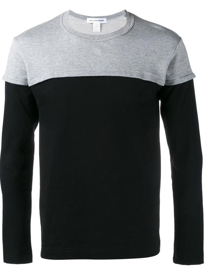 Comme Des Garçons Colour Block Sweatshirt