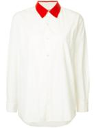 Comme Des Garçons Vintage Velvet Collar Shirt - White