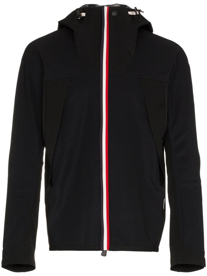Moncler Grenoble Stripe Hooded Jacket - Black