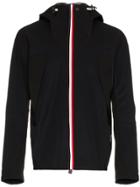 Moncler Grenoble Stripe Hooded Jacket - Black
