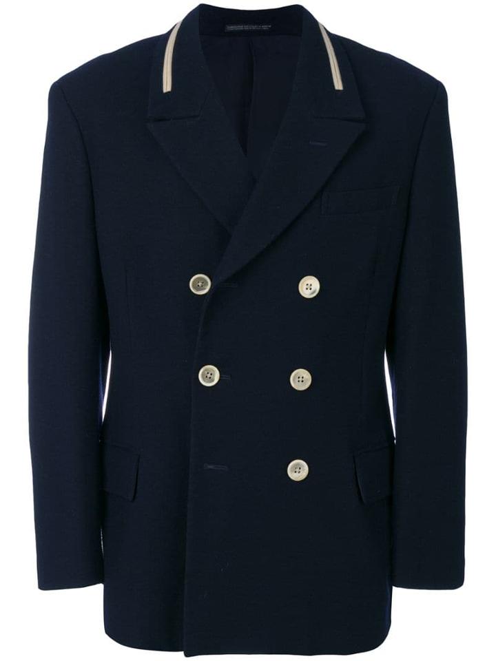 Yohji Yamamoto Pre-owned Double-breasted Blazer - Blue