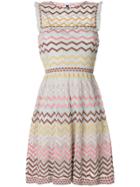 M Missoni Chevron Stripe Dress - Multicolour
