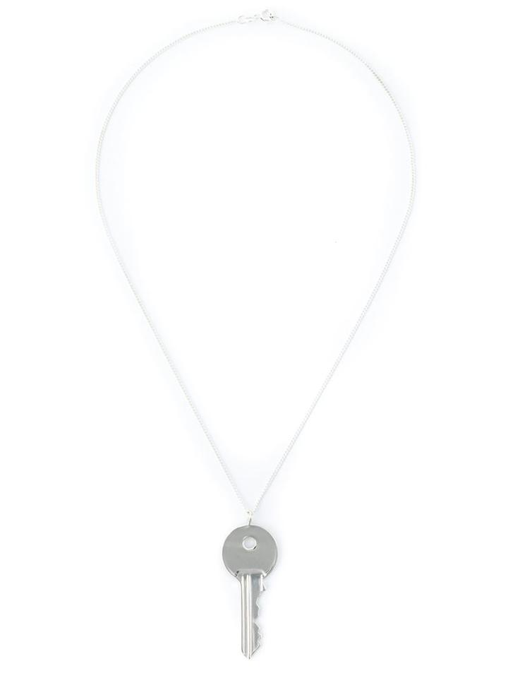Maison Margiela Key Pendant Necklace, Men's, Metallic