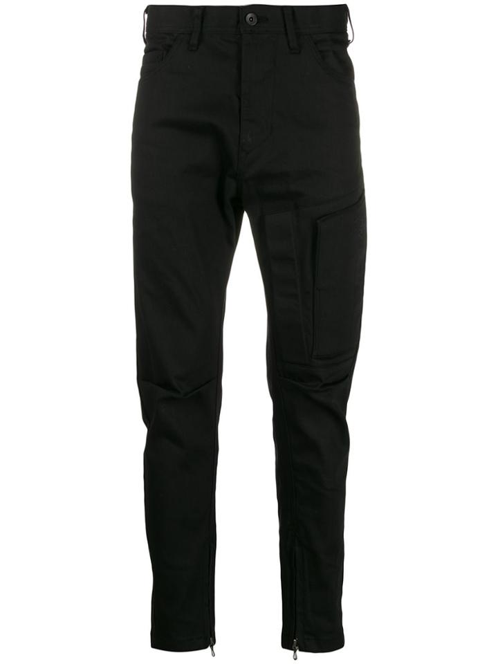 Julius Zip Detailed Trousers - Black