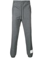 Thom Browne Elastic Hem Wool Track Trouser - Grey