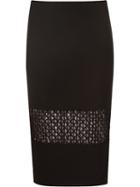 Giuliana Romanno Pencil Skirt, Women's, Size: 40, Black, Polyester/spandex/elastane