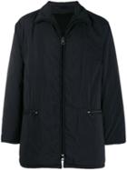 Giorgio Armani Pre-owned 1990's Zipped Parka Coat - Blue