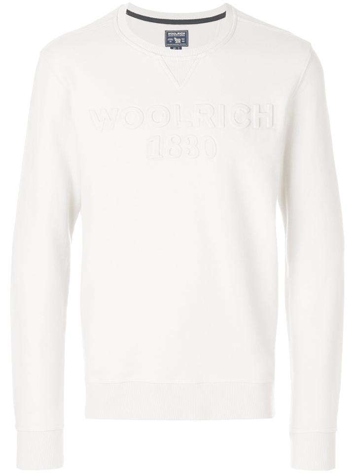 Woolrich Embossed Logo Sweatshirt - Grey
