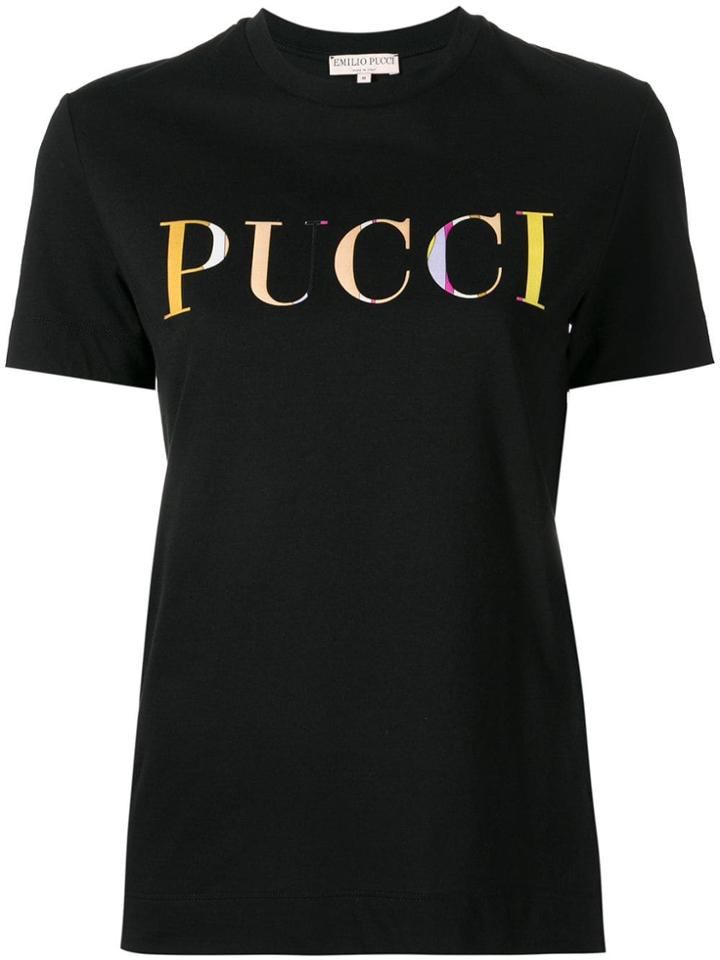 Emilio Pucci Logo Print T-shirt - Black