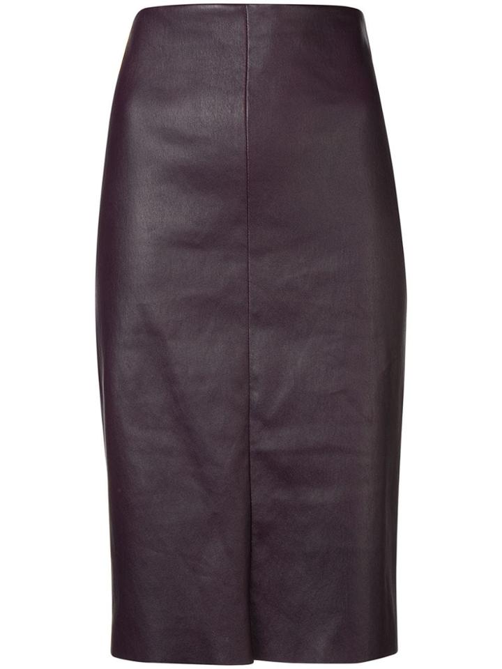 Drome High Waisted Pencil Skirt - Purple