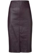 Drome High Waisted Pencil Skirt - Purple
