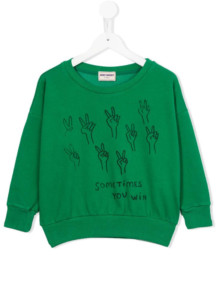 Bobo Choses - Podium Sweatshirt - Kids - Organic Cotton/polyester/spandex/elastane - 11 Yrs, Green