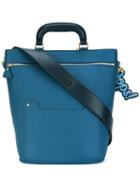 Anya Hindmarch Large Shoulder Bag, Women's, Blue, Leather