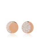 Pamela Love Moon Phase Diamond Studs - Metallic