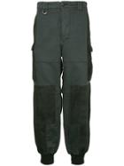 Roarguns Patchwork Cargo Trousers - Black