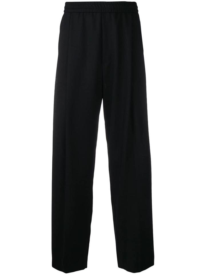 Mcq Alexander Mcqueen Loose Fit Tapered Trousers - Black