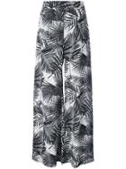 Fleur Du Mal Palm Print High Trousers - Nude & Neutrals