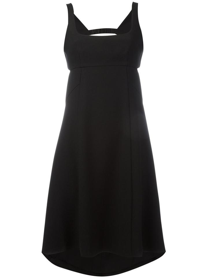 T By Alexander Wang - Square Neck Dress - Women - Polyester - 4, Women's, Black, Polyester