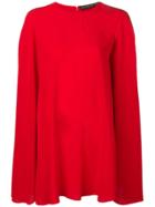 Etro Short Cape Dress - Red