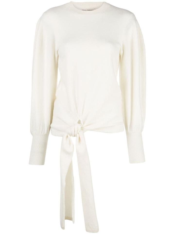 Ulla Johnson Tatiana Tie-waist Jumper - White