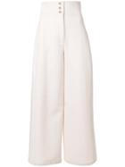Maison Rabih Kayrouz Flared Tailored Trousers - Pink & Purple