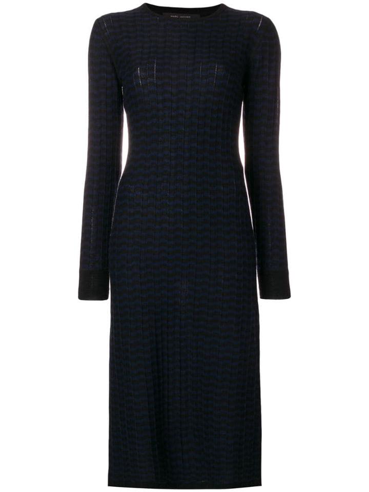 Marc Jacobs Printed Thermal Dress - Blue